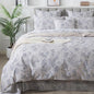 FADFAY Duvet Cover Set Vintage Peony Floral Bedding Shabby Khaki Floral Quilt Cover Set Rustic Farmhouse Bedding 100% Cotton Comforter Cover with Hidden Zipper Closure 3Pcs, King/California King Size