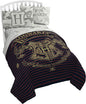 Jay Franco Harry Potter Spellbound 4 Piece Twin Bed Set - Includes Reversible Comforter & Sheet Set - Bedding Features Hogwarts Logo - Super Soft Polyester - (Official Harry Potter Product)