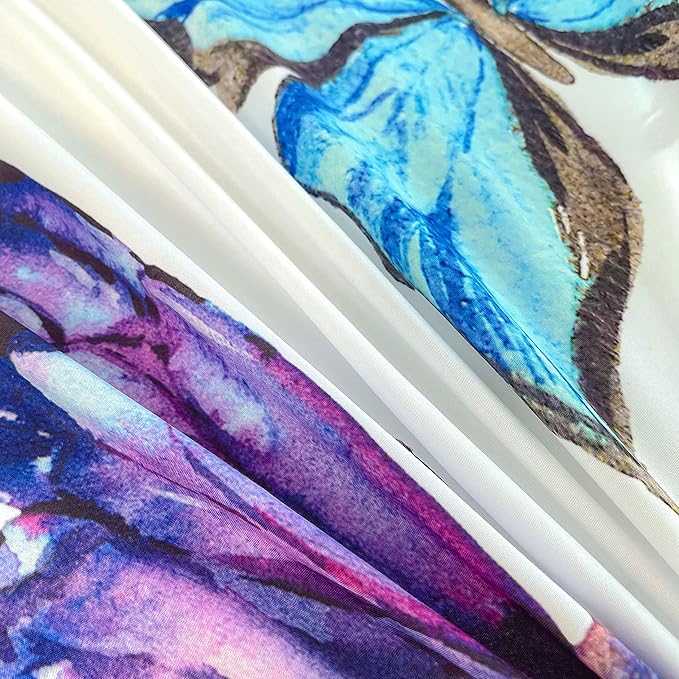 CVHOUSE Butterfly Duvet Cover Set Full Size,Butterfly Bedding Set,Butterflies Printed Comforter Cover Set for Girls Kids Teens,1 Quilt Cover 2 Pillowcases 3 Piece