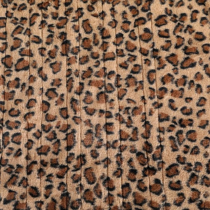 Electric Heated Blanket Twin Size 62”x84”,Soft with 6 Heating Settings 1-10 Hours Auto-Off, One Touch Operation, Machine Washable, Brown Leopard Print