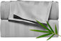Pure Bamboo King Sheets, Genuine 100% Organic Viscose Derived from Bamboo Bed Sheet Set, Luxuriously Soft & Cooling, Double Stitching, 2 Year Quality Promise (King, Jacquard Silver)