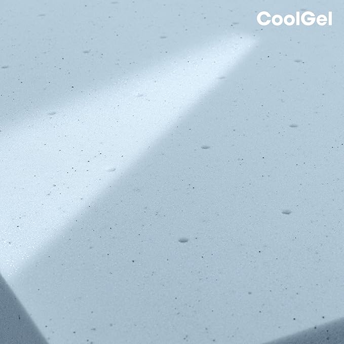 COOL GEL Memory Foam Mattress Topper, Cool Gel Infused Memory Foam, Plush and Supportive, CertiPUR Certified (2-inch, Full)