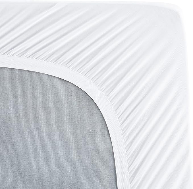Serta ComfortSure Twin XL Mattress Cover, Fitted Pillow Top Mattress Pad, Super Soft and Breathable Quilted Cotton Protector with 18" Elastic Deep Pockets for Secure Fit, White