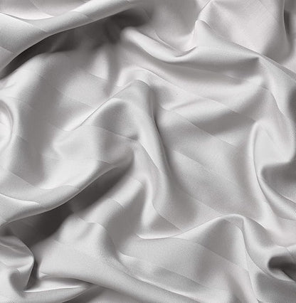 Pure Bamboo Twin Sheets, Genuine 100% Organic Viscose Derived from Bamboo Bed Sheet Set, Luxuriously Soft & Cooling, Double Stitching, 2 Year Quality Promise (Twin, Jacquard White)