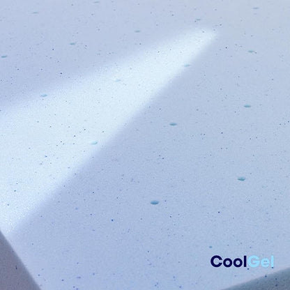 COOL GEL Memory Foam Mattress Topper, Cool Gel Infused Memory Foam, Plush and Supportive, CertiPUR Certified (3-inch + Cool Gel Cover, King (U.S. Standard))