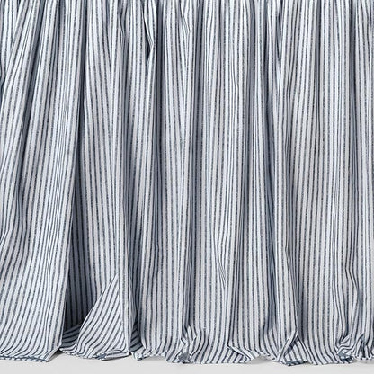 Lush Decor Ticking Stripe Bedspread King Size 3 Piece Set Navy - Ruffle Bedding Set King Bedspreads - Striped Bedding - Farmhouse & Coquette Decor